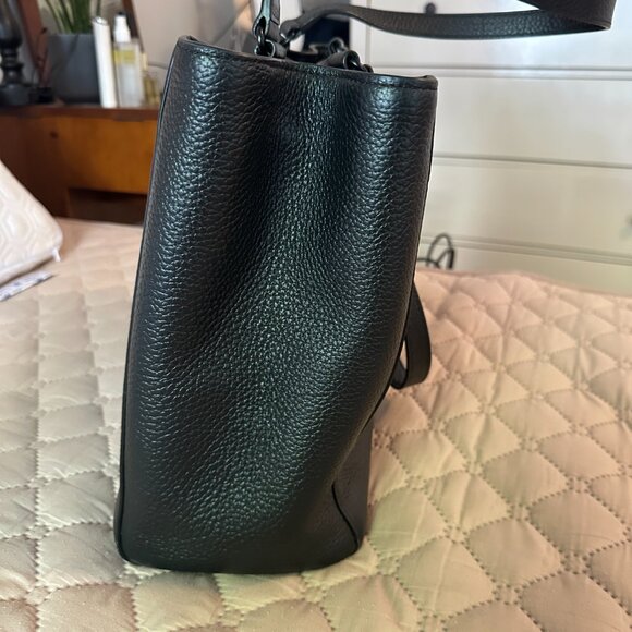 Dagne Dover Allyn Leather Tote Black Size Medium - Great work tote! - Picture 6 of 13